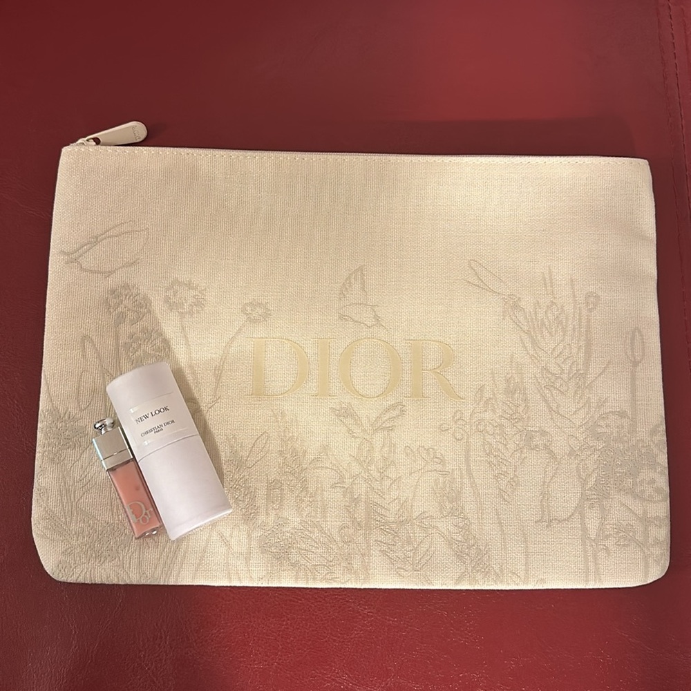 Dior Floral-Embossed Large Cosmetic
2024 Mother's Day Pouch, Limited Edition